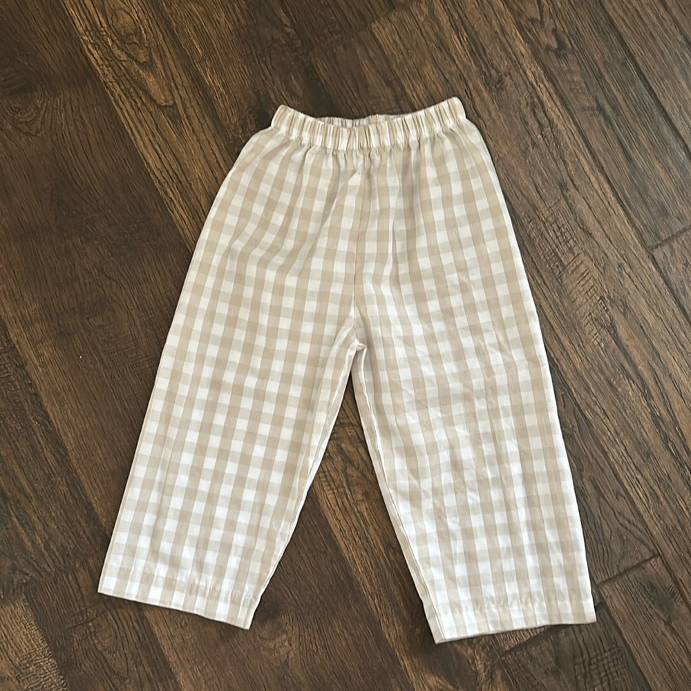 Stitchyfish toddler 2t gingham pants